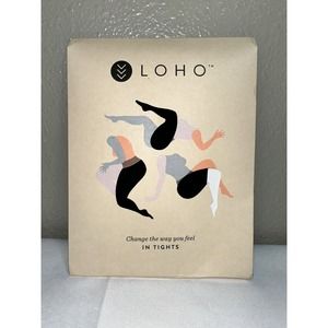 Loho Seattle Made Patented Waistband Comfort Tights Black Large Size 14-16
